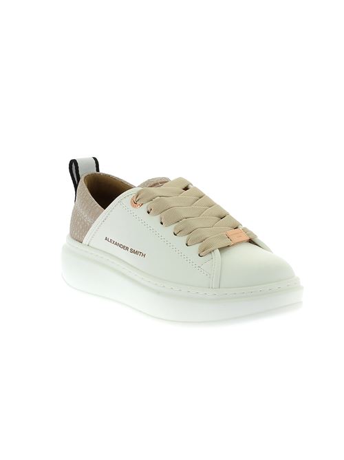 Eco Wembley sneakers da donna in ecopelle bianca ALEXANDER SMITH ACBC | AEBBEWW6733WBEX